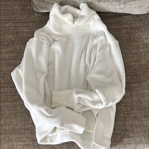 Athleta White Cowl Neck Sweater